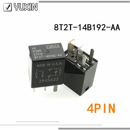 10PCS/lot New Automobile relay 8T2T-14B192-AA 8T2T-14B192-AB 8T2T-14B192-BA 8T2T 14B192 AA 4PIN 5PIN