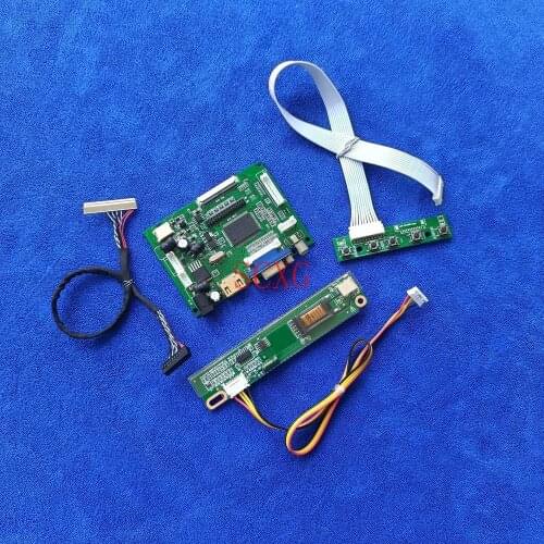 1024*768 For LTD141EACV/LTD141EC7D/LTD141LA2S screen 30 Pin LVDS DIY Kit 1CCFL LCD controller drive board HDMI-compatible VGA AV