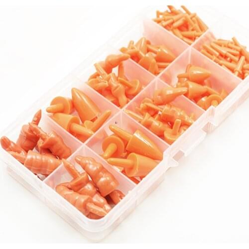 160x Plastic Safety Noses for Snowman Doll Animal Toy Making Supplies W/ Box