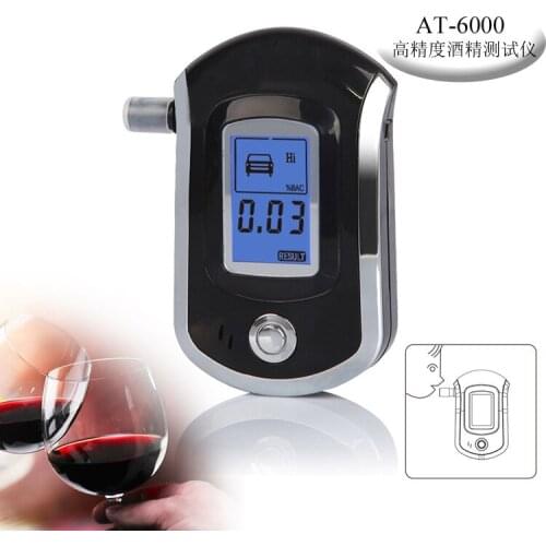 2017 hot professional police digital breath alcohol tester breath test instrument free shipping