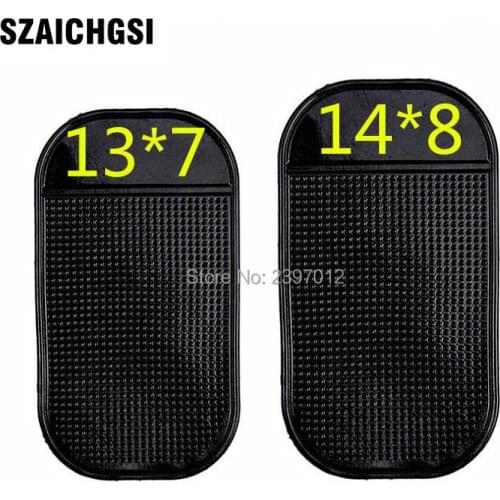 500pcs/lot Anti-Slip Car Dashboard Sticky Pad Non-Slip Mat GPS Mobile Phone Holder Black Color 13*7cm/14*8cm