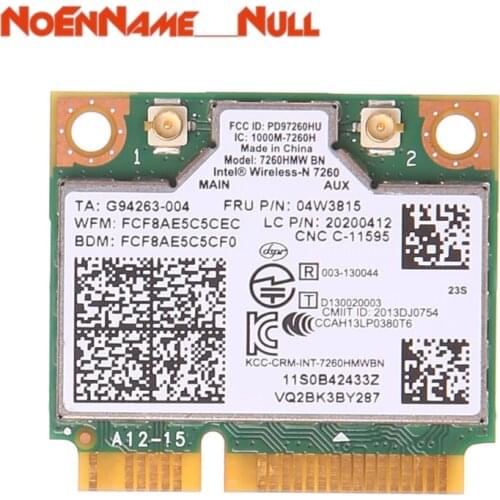 Network Card wifi adapter Wireless N Card Fru 04W3815 Intel 7260HMW-BN 20200412 For IBM Lenovo Thinkpad dropshipping