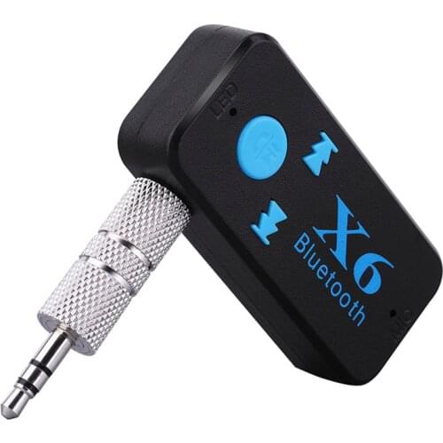 X6 AUX Bluetooth Receiver with Mic Music Wireless Adapter A2DP 3.5mm Stereo Audio Bluetooth Receiver Wireless Car Kit For Phone