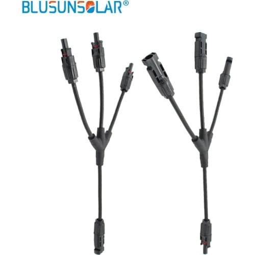 Blusunsolar 5 Pairs Solar Connector Y Branch 3 To 1 IP67 Flexible Solar Panel Solar Parallel Connector ( Male/Female )- LJ0156