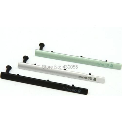 Black/White/Green Ymitn Waterproof Housing Micro SD + Nano SIM Card Blocks Plug Flaps Cover For Sony Xperia C4 S55T E5333