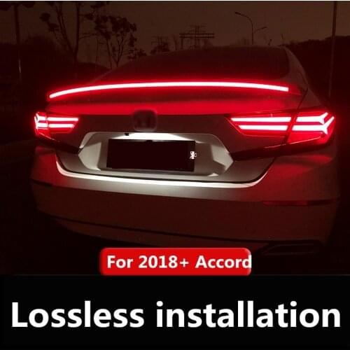 For Honda Accord spoiler 2019-20 10th generation Accord flow light High Quality Spoiler ABS Material Car Rear Wing Rear Spoiler