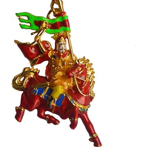 Feng Shui King Gesar Amulet Keychain W Free Fengshuisale Red String Bracelet W1697