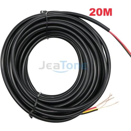 JeaTone 20M Video Extend Cable 4x0.2mm Tinned Copper Wire for Intercom, Ship from Russian Warehouse