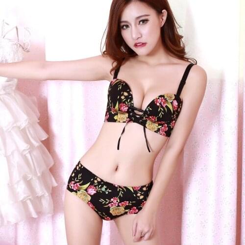100Set Sexy Fashion Lady Bra Brief Sets seamless bra Set Thick Push Up Bra Set Women Underwear G Shaper Palms Massage Cup