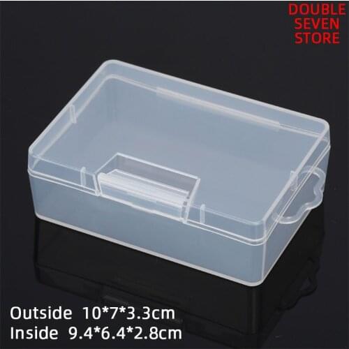 Inside 9.4*6.4*2.8 cm PP Plastic Box Transparent hang on a hook parts element material sorting box