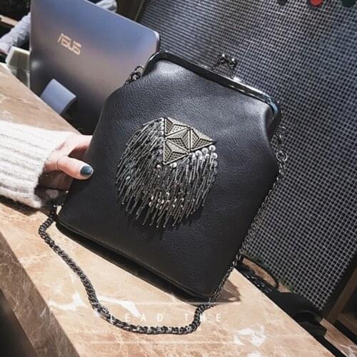 Leather Crossbody Bags For Women 2020 Luxury Handbags Designer Ladies Hand Tassel Shoulder Messenger Bag Sac A Main Female Sling