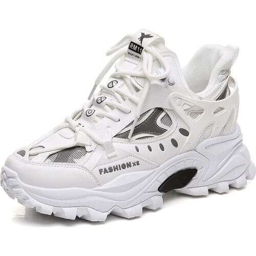 Men Sneakers Women High Quality Breathable Platform Shoes Couple Running Walking Sports Shoes Thick Sole Trainers Zapatillas