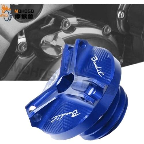 Oil Filler Cap FOR SUZUKI Bandit 400 600 650 1200 1250 1250S Motorcycle Accessories Engine Oil Drain Plug Sump Nut Cup Cover