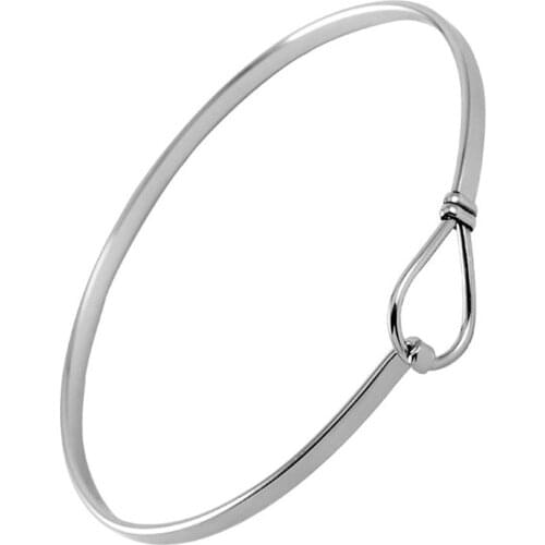 MJB0250 Round Buckle Wire Bangle Personalized Bracelets Fashion Simple Bracelets for Women, Bridesmaid Gift