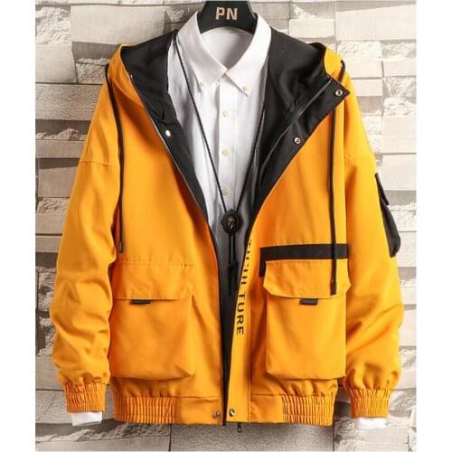 2020 New Jacket Men Zipper Winter Spring Autumn Casual Solid Hooded Jackets Mens Outwear Slim Fit High Quality