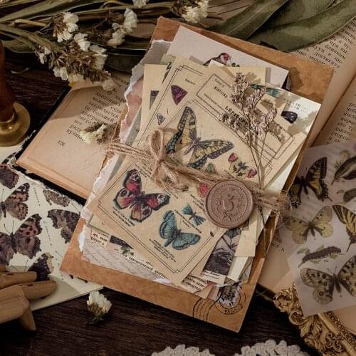 Natural Collection Plants Paper Decorative Stickers Scrapbooking Stick Label Diary Album stationery Flower Sticker Accessories