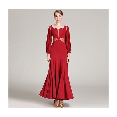 2018 new Ballroom Dancing Dress Woman Modern Waltz Tango Dance Dress standard Ballroom Competition Costume 1859