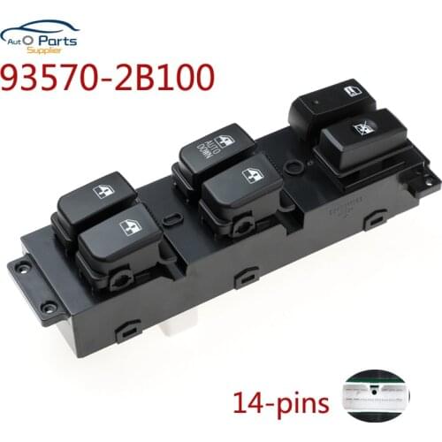 New 93570-2B100 935702B100 Front Left Electric Power Window Control Switch For Hyundai Santa Fe CM 2007 2008 2009 2010 2011