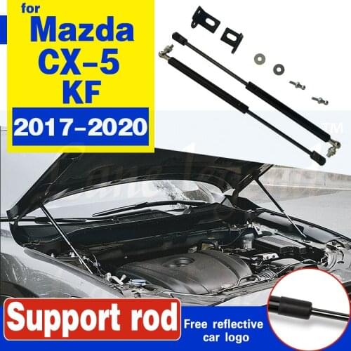 Car Support Spring Bracket Front Bonnet Cover Hydraulic Rod Strut Bars No Drilling/Welding For Mazda CX-5 CX5 2017-2020 KF
