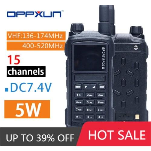 OPPXUN For SenHaiX SHX-GP8800 Ham Walkie Talkie Bluetooth Waterproof TPU Bluetooth Programming LED Glare Transceiver
