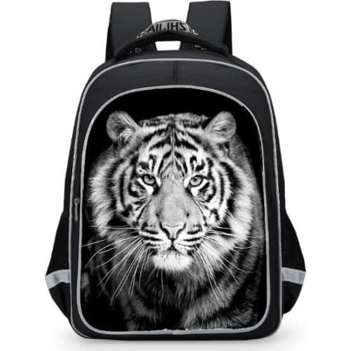Children Creative tiger schoolbag Teenager Boys Girls Mochila fashion waterproof Backpack students Orthopedics Animal Rucksack