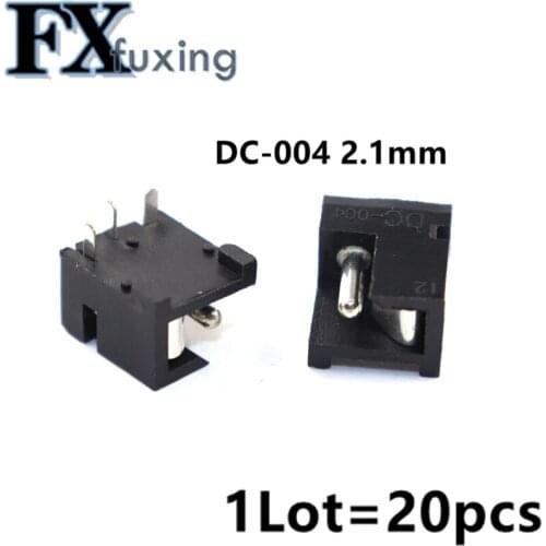 10PCS/LOT Connector DC Power Socket Jack DC-004 PIN=2.0 Needle Size Adaptation 5.5mm*2.1mm Power Female Plug 5.5x2.1MM DC005 Hot