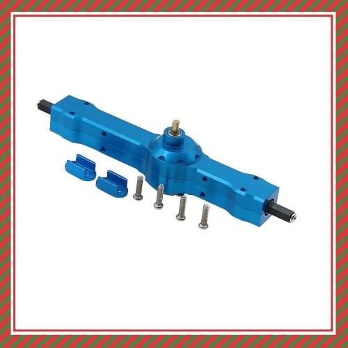 RCAWD Rear Bridge Axle Gear Box With Full Copper Gears For WPL Henglong B1 B16 C14 C24 RC Q61 Q60 Military Truck Crawler