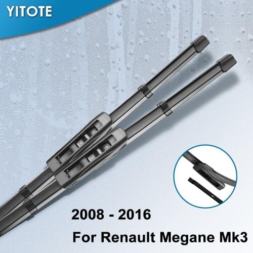 YITOTE Windscreen Wiper Blades for Renault Megane Mk3 24"&16" Fit Bayonet Arms 2008 2009 2010 2011 2012 2013 2014 2015 2016