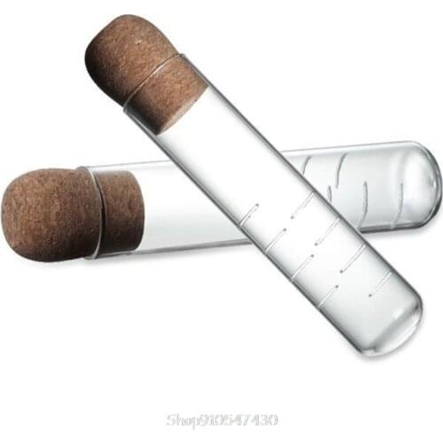 Cork Glass Bottle Transparent Tea Strainer Mini Empty Bottle Tea Infuser Tube Brewing Test Tube for Home Party Office D23 20