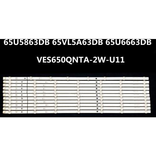 LED Backlight strip 7/8 Lamp for LT-65VU20K D65071330 JL.D65042330-078AS-M_V02 VES650QNTA-2W-U11 65U5863DB 65VL5A63DB 65U6663DB