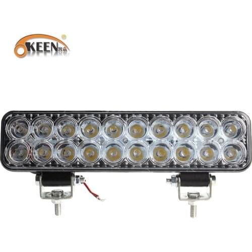 OKEEN 12V 60W 20LEDs Work Light Bar Spotlight Flood Lamp Driving Fog Offroad LED Work Car Light for Ford Toyota SUV Led Beams