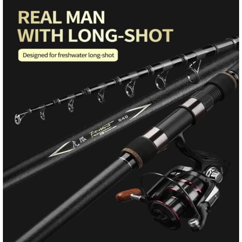 LINNHUE 2020 new telescopic long-range fishing rod 2.4/-5.4m 5/-8 section long-distance fishing rod telescopic fishing rod