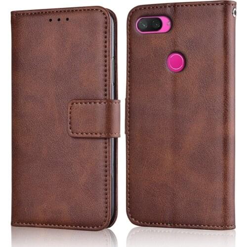 Xiomi Mi 8 Lite Case Luxury Slim Leather Flip Cover for Xiaomi Mi 8 Lite Case Wallet Card Stand Magnetic Book Cover Mi 8Lite