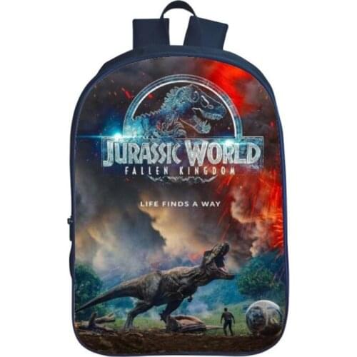 Jurassic World Kids School Bags for Boys T-rex Dinosaur Backpack Primary Children Book Bags Kids Gift Bag Mochilas