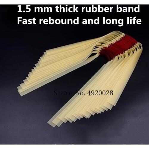 1.5mm high quality slingshot hunting rubber band flat rubber band in traditional natural rubber group bungee rubber band 2020