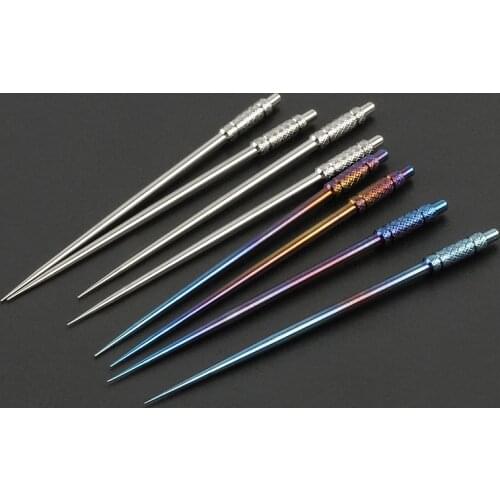 1pcs Rust Free Portable Titanium Outdoor Exquisite Toothpick EDC Camping Tool
