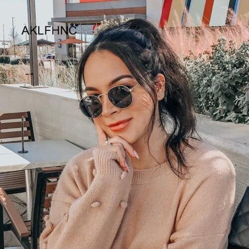 2020 Classic Small Frame Round Sunglasses Women/Men Brand Designer Alloy Mirror Sun Glasses Female Male Vintage Modis Oculos