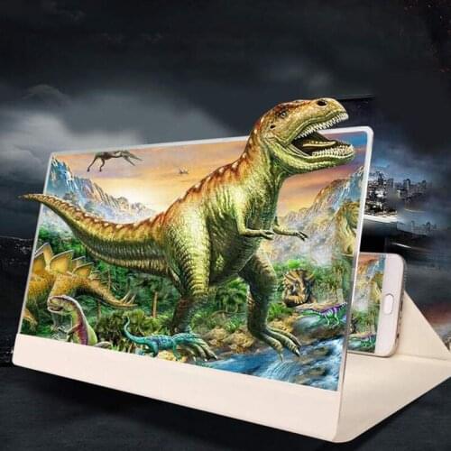 3D Mobile Phone Screen Magnifying Glass Anti-Reflection Goggles Foldable 3D HD Magnifying Glass Expander Mobile Phone Bracket