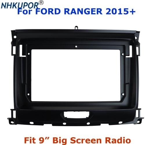 9 inch 2 Din Car Radio Fascia For FORD RANGER 2015+ Auto Stereo Panel GPS DVD Player Refitting Install Surround Trim Frame Kit