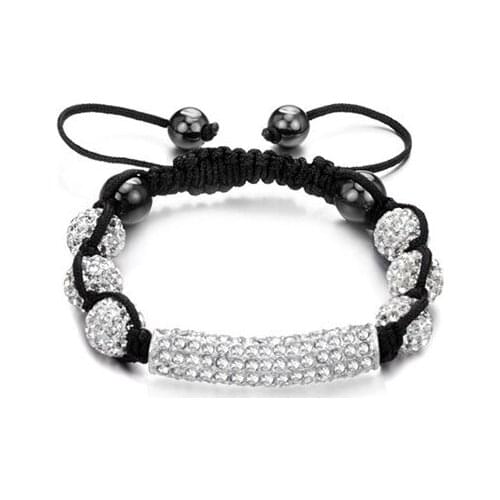 Dt435 bng hot micro pave CZ Disco Ball Beads Bracelet f crystal