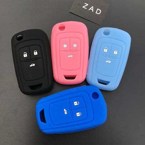 ZAD Silicone car Key Cover Case for buick for Opel VAUXHALL Astra Corsa ADAM Antara Meriva Zafira Insignia car styling shell set