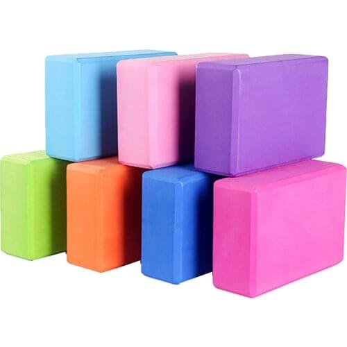 Color Yoga Block Props Foam Brick Stretching Aid Gym Pilates Yoga Block Exercise Fitness Sport Yoga Balance Board