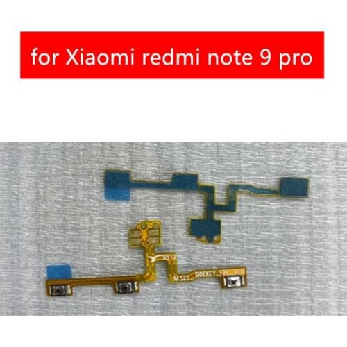 For Xiaomi redmi note 9 pro Power Volume Side Key button Flex Cable On Off Switch Flex Cable Replacement Repair Parts