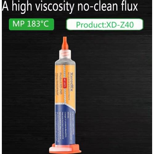 XD-Z40 No-Clean Mechanic Solder Tin Paste Soldering Flux Mud Mobile Phone Repair Tool SMT Patch Maintenance LED
