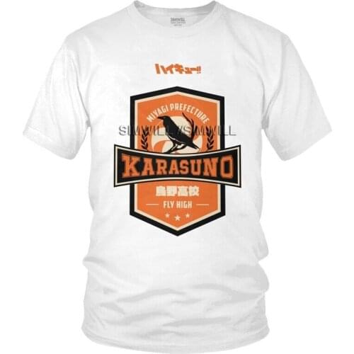 Team Karasuno Volleyball Club T-shirt Men Novelty T Shirts Short Sleeve Haikyuu Tshirts Cotton Tee Tops Clothing