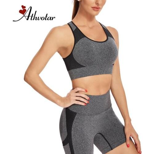 ATHVOTAR Women Gym Shorts Set Push Up Work Out Sports Short Pant Suits Women Fitness Clothes Tracksuits High Waist Elastic Set