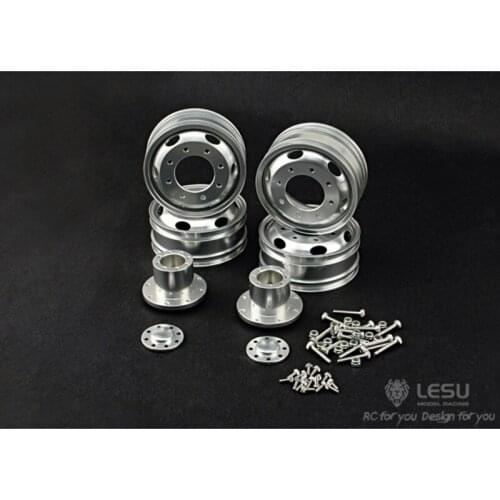 LESU Rear Wheels Metal Hubs for Dumper Tractor Truck Car 1/14 Tmy RC TH02493