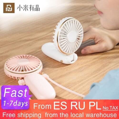 Benks Mini Portable Neck Fan USB Rechargeable Handheld Folding Adjustable Wind Speed 2000mAh Desk Fan From Xiaomi Youpin