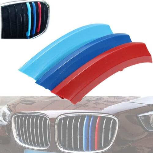 M technology 3-color kidney grille cover decal stripe clip X5 E70 2008-2013