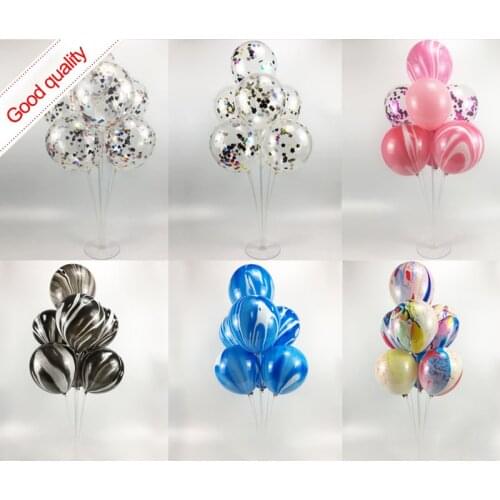 Table floating bracket base with suction cup sequins agate pattern wedding balloon tree birthday party mall wedding arrangement